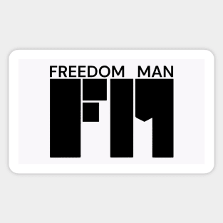 Freedom Man Sticker